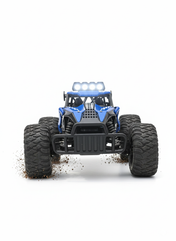 All-Terrain RC Monster Buggy with LED Lights - Extreme Off-Road Action