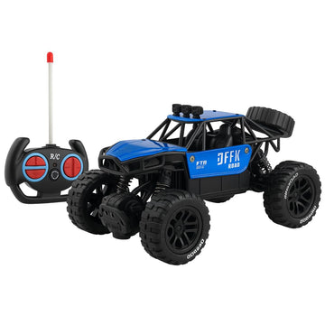CUBIKS Remote Control Car Toy with LED Head Lights for Kids | Ideal for Kids of All Age | USB Rechargeable | Ideal for Birthday | for Boys & Girls | Racing Car High Speed Toy | Made in India | blue